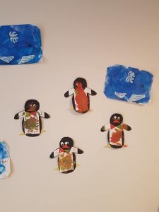 Pingouin decoration creche bilingue de Bulle